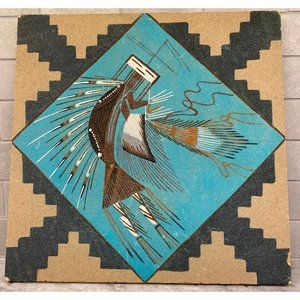 Vintage Navajo Sand Painting-James Begay